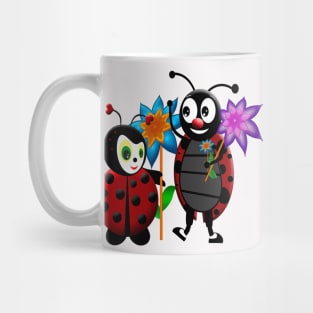 Him & Her ladybug Mug